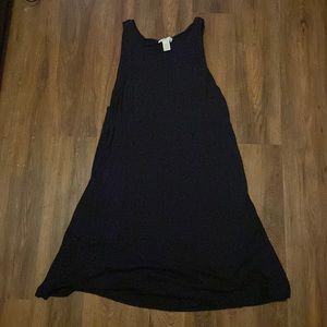 Basic navy blue dress with pockets